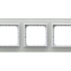 SONATA PRESTIGE Ramka 3 potrójna szklana 4 mm białe szkło + ramka biała R-3RGC/31/00 OSPEL