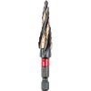 Multi-step drill, Ø 12 mm, 1/4" bit, arrowhead, cobalt steel, DIN 1412-C, T3016 4-12