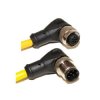 Mueller Electric Kabel siłownika czujnika Złącze A Złącze M12, Prosty kąt 5 długość 10 m Rodzaj A Męski Żeńskie Złącze B