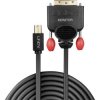 LINDY 41951 Mini DisplayPort to DVI Adapter Cable 1m Black 1920x1200@60Hz