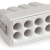 Złącze skrzynki przyłączowej 8-żyłowe WAGO rozmiar żyły 18 → 14 AWG Wciskane