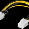 93635 Graphics cable, 8-pin PCIe plug > 6 pin PCIe socket, 20 cm