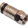 Wtyk F kompresowany na przewód koncentryczny RG59