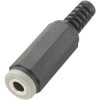 TruComponents 202597 3.5 mm audio jack Socket, straight,Pins:4 Stereo Black