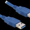 83121 Cable USB 3.0 A > USB 3.0 A, 0,5 m, blau