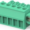 PCB terminal, 5 pole, pitch 3.81 mm, AWG 30-14, 11 A, cage clamp, green, 284511-5