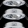 92488 Installation frame for recessed spotlights, max. 3x10 W, 50°, ro