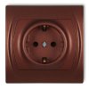 LOGO Gniazdo pojedyncze z/u SCHUKO brązowy metalik 9LGP-1sp