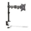 Stojak biurkowy pojedycz z zaciskiem 1xLCD max 27 cali max 8kg uchylno-obrotowy 360st(PIVOT) DA-90361