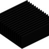 Extruded heatsink, (L x W x H) 50 x 50.8 x 16.51 mm, 5.7 to 2.8 K/W, black anodized, 10020018