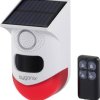 Mini zestaw alarmowy Sygonix SY-6515320 z LED, z czujnikiem ruchu, z pilotem zdalnego sterowania, z modułem solarnych, z