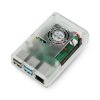 Obudowa do Raspberry Pi 4B z wentylatorem - przezroczysta