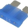 Bezpiecznik; 0287015.PXCN; samochodowy; UNI 19mm; 15A; niebieski; 32V DC; do gniazda; Littelfuse; RoHS