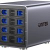 Unitek Obudowa RAID do dysku SATA 2.5''/3.5'' 8 trybów 80TB USB-C