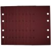 Draper 54869 1/3 Sanding Sheets with Hook and Loop, 93 x 190mm, 120 Grit 10Pc