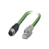Phoenix Contact 1403496 Network Cable PROFINET CAT5 M12 to RJ45 Shielded 3m Grn
