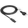 Akyga AK-RD-02C Power Cable Europlug to IEC C7 Figure-8 3m Black