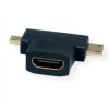 VALUE Adapter T HDMI, HDMI - HDMI Mini + HDMI Micro