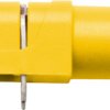 4 mm socket, PCB connection, CAT III, yellow, SWEB 8094 AU / GE
