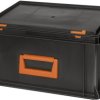 Alutec 139220110188 Pudełko z tworzywa sztucznego Magnus PC 20 (S x W x G) 400 x 233 x 300 mm czarny, pomarańczowy 1 szt