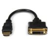 Kabel HDMI 20cm A: HDMI B: DVI-D Dual Link A: Męskie B: Żeńskie High Speed HDMI 1.4