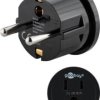 Adapter sieciowy US/Japonia, czarny