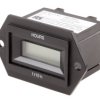 Licznik godzin 12 → 48 V AC/DC Resetowanie Zdalne sterowanie RS PRO LCD 6-cyfrowy Licznik godzin