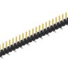 Pin header, 30 pole, pitch 2.54 mm, angled, black, SL10SMD05230S