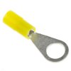 Zacisk oczkowy rozmiar przewodu 0.5mm² Ø , M4 izolowany średnica wew 4.3mm Żółty RS PRO