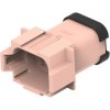 Pin housing, brown, 8 poles, for DEUTSCH DT series, DT04-08PD-CE01