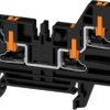 Through terminal block, push-in connection, 2.5 mm², 24 A, 8 kV, black, 2847400000