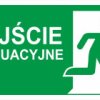 Samoprzylepna tabliczka ostrzegawcza /Znak Wyjście ewakuacyjne + znak E002, 150x300mm, FS/ IE/002/5/A/FS/WYJŚ