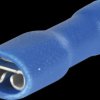 396208S Flat plug sleeve, fully insulated, width: 4.75 mm, blue