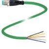 Pepperl+Fuchs 70140613 Złącze konfekcjonowane czujnika/aktuatora V1SD-G-GN1M-PUR-E1S, piny: 4, 1 m, 1 szt.