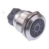 Cabin Light' Blue LED Momentary 19mm Vandal Push Button Switch SPDT 12V