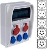Rozdzielnica budowlana R-BOX IP44 przenośna Wyposażona + 5P/32A + 5P/16A + 3x2P+Z/250V PAWBOL
