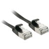 LINDY 47482 RJ45 Network Cable CAT 6A U/FTP 2.00m Black Flat Snagless 1 pc(s)