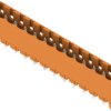 Pin header, 13 pole, pitch 5.08 mm, straight, orange, 1147670000