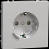 MEG2380-6036 Socket, 1-fold, stainless steel, glossy, Zigbee