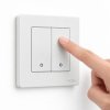 Biały Pilot Zigbee 2 kanały obsługa 6 scen Tuya Sterownik scen Moes Star Ring