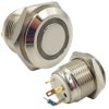 Przycisk GQ16-10E-B-12V-N metal Oring blu (przycisk)