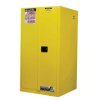 Szafa na materiały łatwopalne wysokość 1651mm szerokość 864mm 2 -drzwiowa Stal Żółty, zamykana