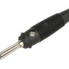 Wtyk bananowy; 4mm; BUELA-20 930 726 10; czarny; 60mm; przykręcany; wtykany (gniazdo bananowe 4mm); 16A; 60V; mosiądz niklowany;