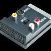 Scart plug to 3 RCA socket + 4-pin mini-DIN socket
