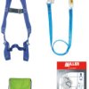 Zestaw uprzęży bezpieczeństwa, Zestaw rusztowania, Torba, uprząż, lonża 2 m, lonża amortyzująca wstrząsy Rusztowania,