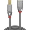 Lindy 0.5m USB 2.0 Typ A do B, Cromo Line
