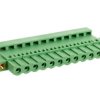 Wtyk zaciskowy do płytek drukowanych 12P zielony MSTBC 2,5/12-STZFD-5,08 1809378 /50szt./