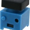 TRU COMPONENTS 703524 Przycisk DS660S-S BK, 100 V, 1 A, 1 szt.