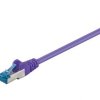 Kabel Patchcord CAT 6a S/FTP PIMF RJ45/RJ45 1m fioletowy