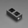 Two Key Black Aluminum Keypad Shell Enclosure (MX Compatible Switches)
